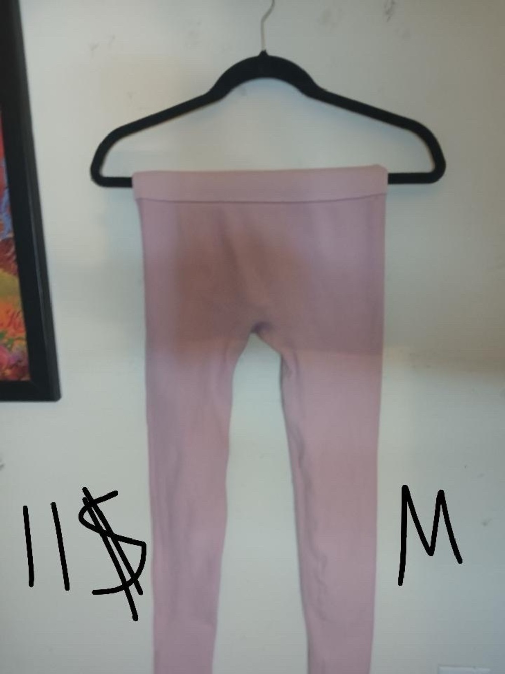 Women's Pink Stretch Leggings - Unbranded